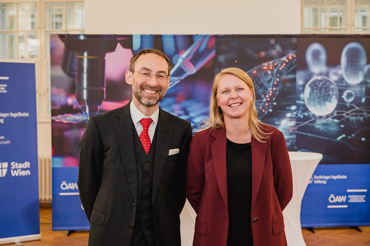 from left: Michael Bronstein (Founding Director AITHYRA), Anita Ender (Managing Director AITHYRA), Copyright: OeAW, N. Unkart